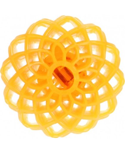 Toi Toys stuiterbal honeycomb met licht oranje 70 mm