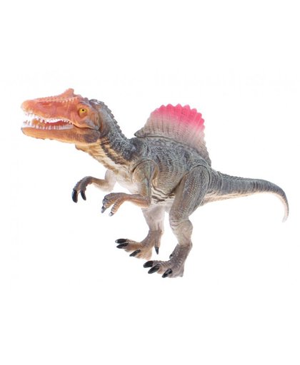 Toi Toys speelfiguur dinosaurus groen/roze 24 cm