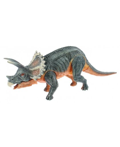 Toi Toys speelfiguur dinosaurus groen/oranje 24 cm