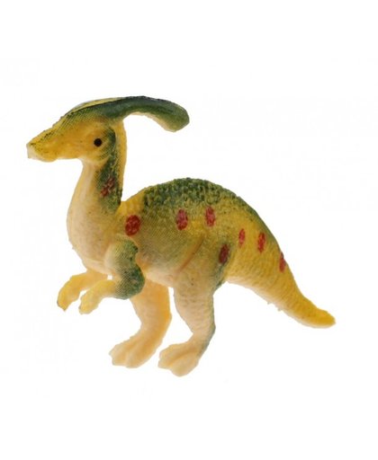 Toi Toys miniatuur dinosaurus 6 cm geel/groen