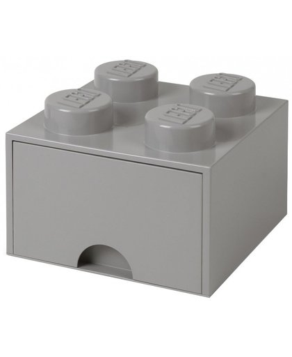 LEGO opberglade Lego steen grijs