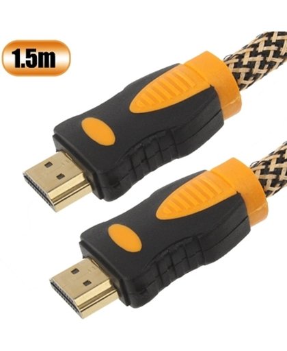 HDMI 19 Pin Male naar HDMI 19Pin Male Kabel, 1.4 Version, Support Ethernet, met 2 core, Lengte: 1.5m