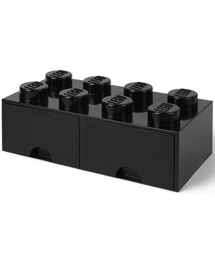LEGO Opberglade Lego steen zwart
