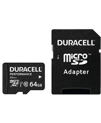 Duracell DRMK64PE 64GB MicroSDXC UHS-I Klasse 10 flashgeheugen