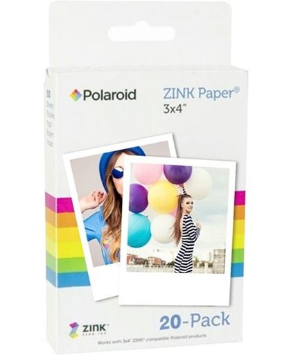 Polaroid ZINK fotopapier 3x4 inch - 20 stuks
