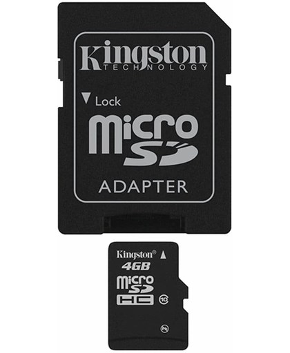 Kingston Technology 4GB microSDHC Card 4GB MicroSDHC Flash flashgeheugen