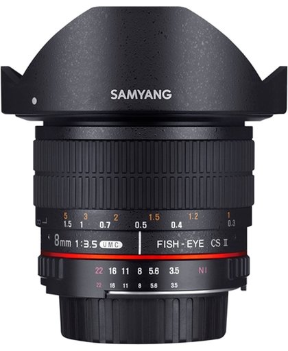 Samyang 8mm F3.5 Umc Fisheye Csii - Prime lens - geschikt voor Samsung NX