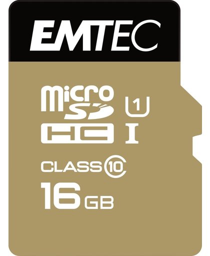 EMTEC Micro SD kaart Gold 16GB