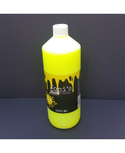 Bellenblaas vloeistof Fluor geel - Bubble fluid Neon yellow 1 Liter