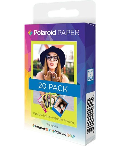 Polaroid Rainbow ZINK papier voor Polaroid camera's en printers -  20 stuks