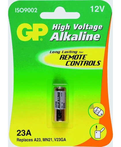 GP Hoog voltage alkaline rondcel 23A (MS21 / MN21). EU-blister 1