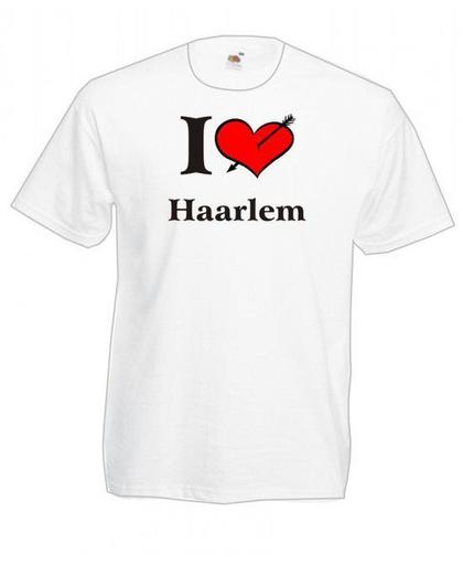 Mijncadeautje T-shirt WIT (maat L) - Haarlem