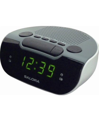 Salora CR612 wekker Digital alarm clock Zwart, Grijs, Wit