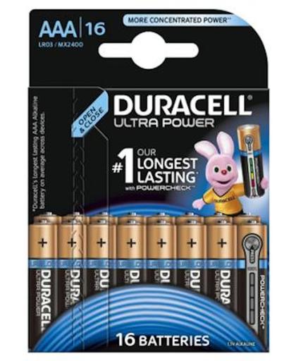 Duracell Ultra Power Batterijen AAA Alkaline Batterijen 16 stuks