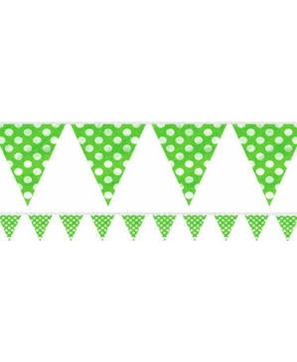 Polka dots vlaggenlijn groen