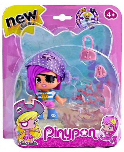 Pinypon Speelfiguur Pinypon: piraat met zeemeermin (paars)