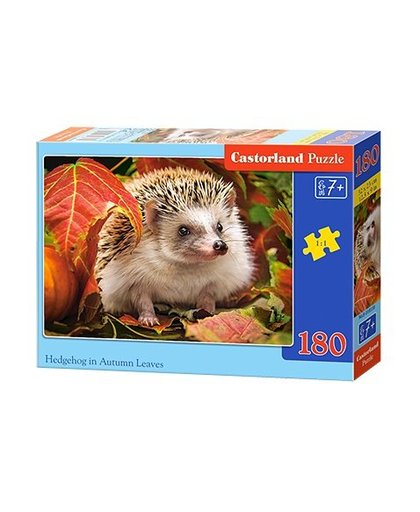 Castorland legpuzzel Hedgehog in autumn leaves 180 stukjes