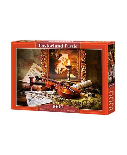 Castorland legpuzzel Still life with violin and painting 1000 stukjes