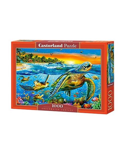 Castorland legpuzzel Underwater Turtles 1000 stukjes