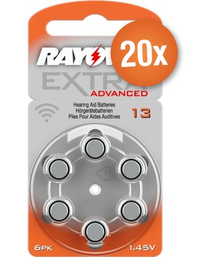 Rayovac 13 extra advanced - 120 stuks