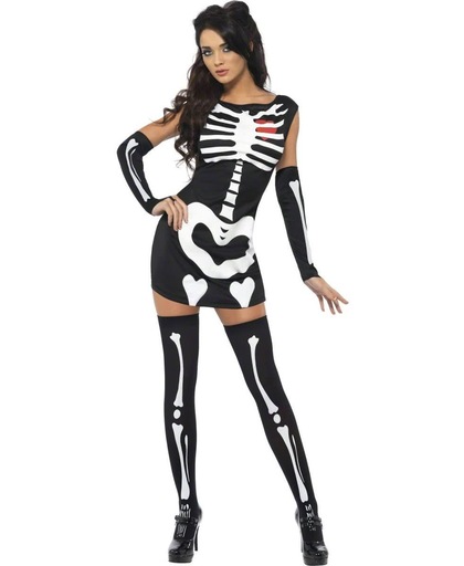 Verkleedkostuum voor dames sexy skelet Halloween artikel - Verkleedkleding - Small