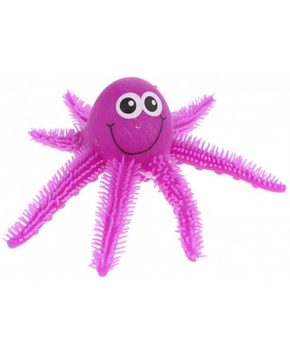 Toi Toys puffer octopus met lichteffect 19 cm paars