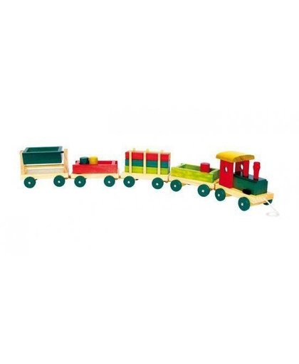 Speelgoed transport trein van hout