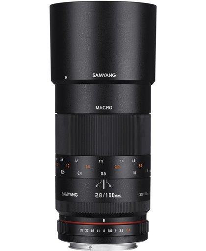 Samyang 100mm F2.8 ED UMC Macro - Prime lens - geschikt voor Canon EF Spiegelrelfexcamera's