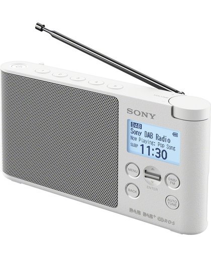 Sony XDR-S41D Draagbaar Digitaal Wit radio