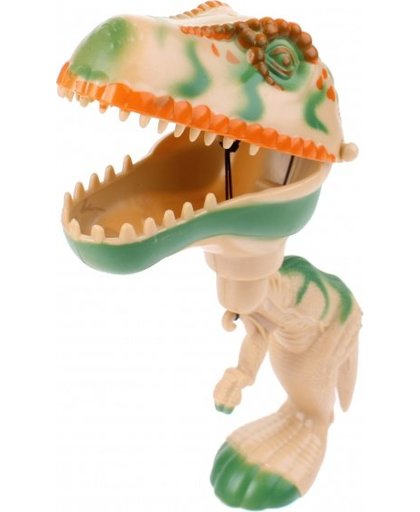 Toi Toys dinosaurusfiguur met bewegende bek groen/beige 18 cm