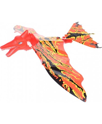 Toi Toys vliegende dinosaurus elastiekmotor rood