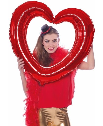 Folie foto frame hart  rood 80  x 70 cm