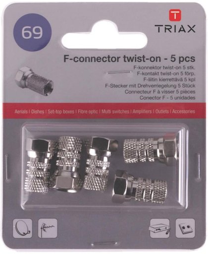 Triax T153254 Antenne Adapter F-Connector Female - F-Connector Male