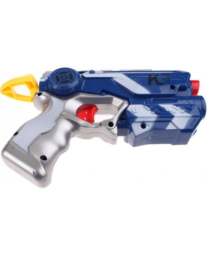 Toi Toys Foam Blaster K3 pistool met darts 25 cm blauw