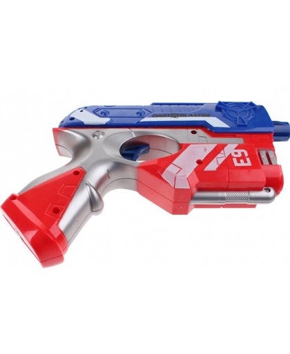 Toi Toys Foam Blaster E9 pistool met darts 25 cm rood