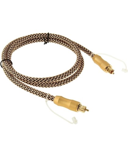 Digitale Audio Optische Fiber Kabel Toslink mannetje naar mannetje, Lengte: 1 meter, OD:6.0mm