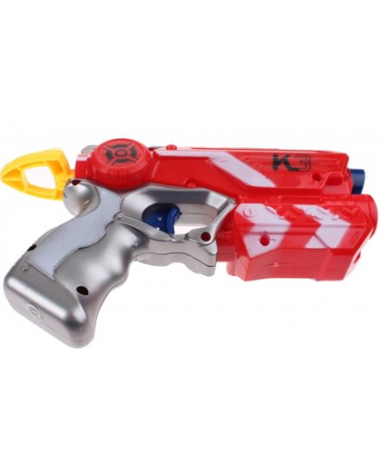 Toi Toys Foam Blaster K3 pistool met darts 25 cm rood
