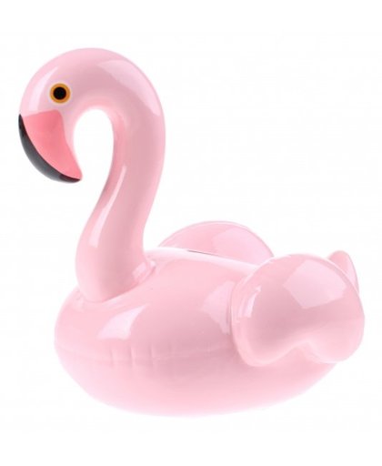Toi Toys spaarpot flamingo porselein roze 14 cm