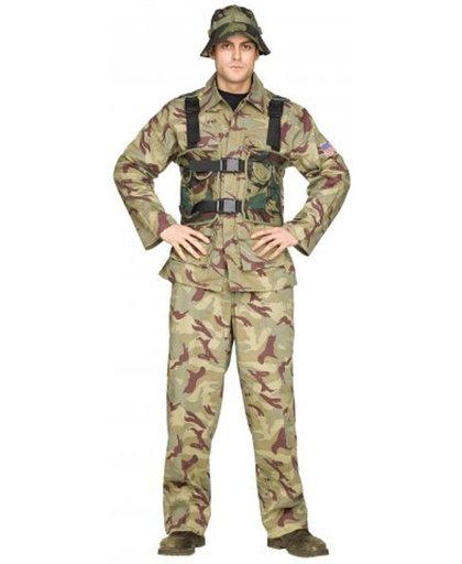 Khaki soldaat kostuum voor mannen