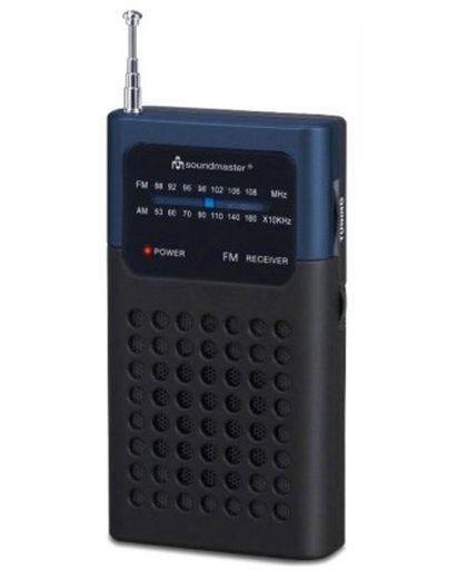 Soundmaster TR10DBL Draagbaar Digitaal Zwart, Blauw radio
