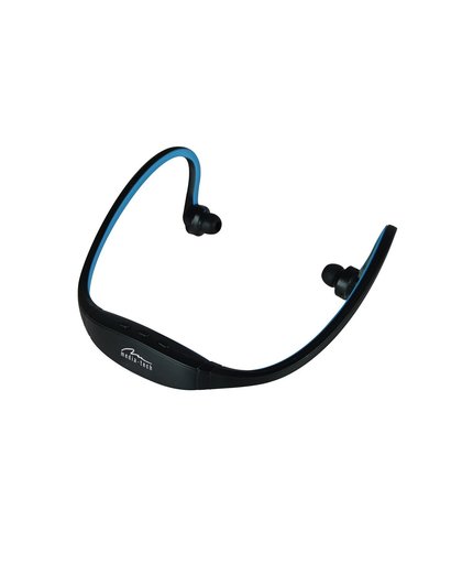 Media-Tech 3motion BT - In-ear Bluetooth sport headset - Zwart/Blauw