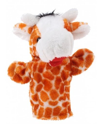 Eddy Toys Handpop Giraffe 23 cm bruin