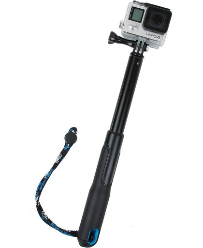 TMC HR377 Extendable Self-portrait Handheld Telescopic Monopod houder voor GoPro HERO4 Session /4 /3+ /3 /2 /1, Full Length Max: 94cm(blauw)