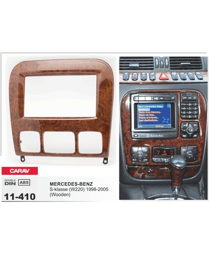 radio w220 s-klasse frame hout look autoradio