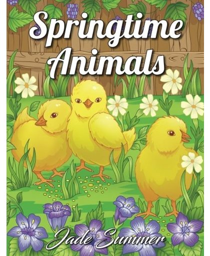 Springtime Animals - Jade Summer Coloring Book