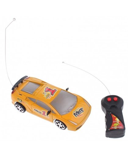 Toi Toys RC raceauto 19 cm geel