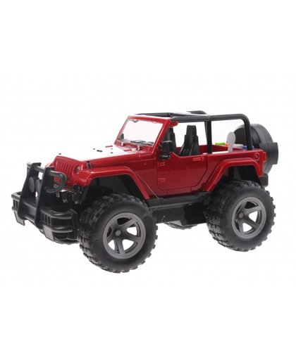 Toi Toys Cross Country Jeep 21 cm rood