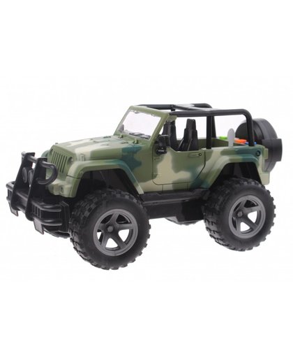 Toi Toys Cross Country Jeep 21 cm groen/camo