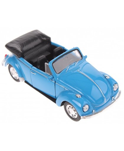 Welly schaalmodel Volkswagen Kever cabrio blauw