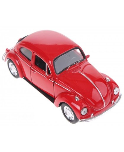 Welly schaalmodel Volkswagen Kever die cast rood